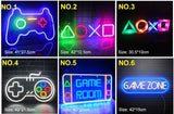 led neon light game room decor